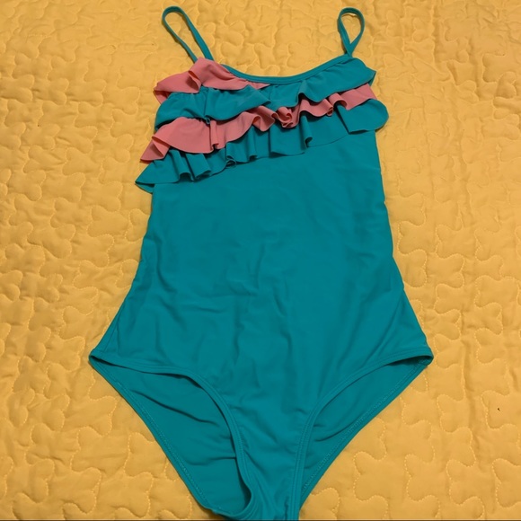 ruffle girl swimwear